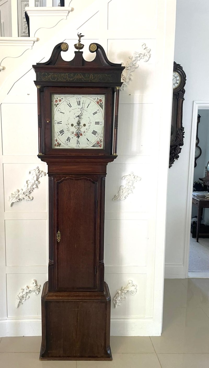 Antique George III Oak Eight Day Longcase Clock - Image 2